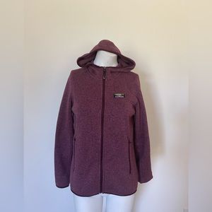 L.L.Bean Sweater Fleece Full-Zip Jacket w hoodie